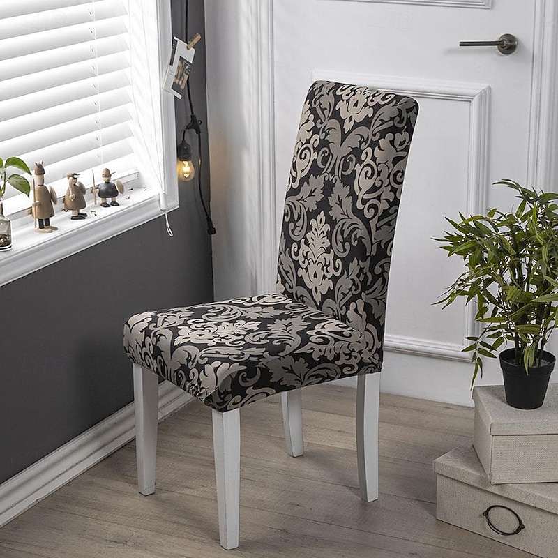 Dining Chair High Back Dining Chair Cover Cover Office Chair Cover Floral Butterfly Printed Slipcovers4
