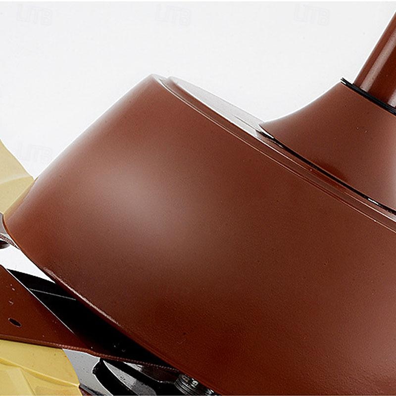 LED Ceiling Fans Palm Leaf Blades 1-Light 130cm Metal 3-Color-Light Nordic Style Bedroom Dining Room 110-240V4