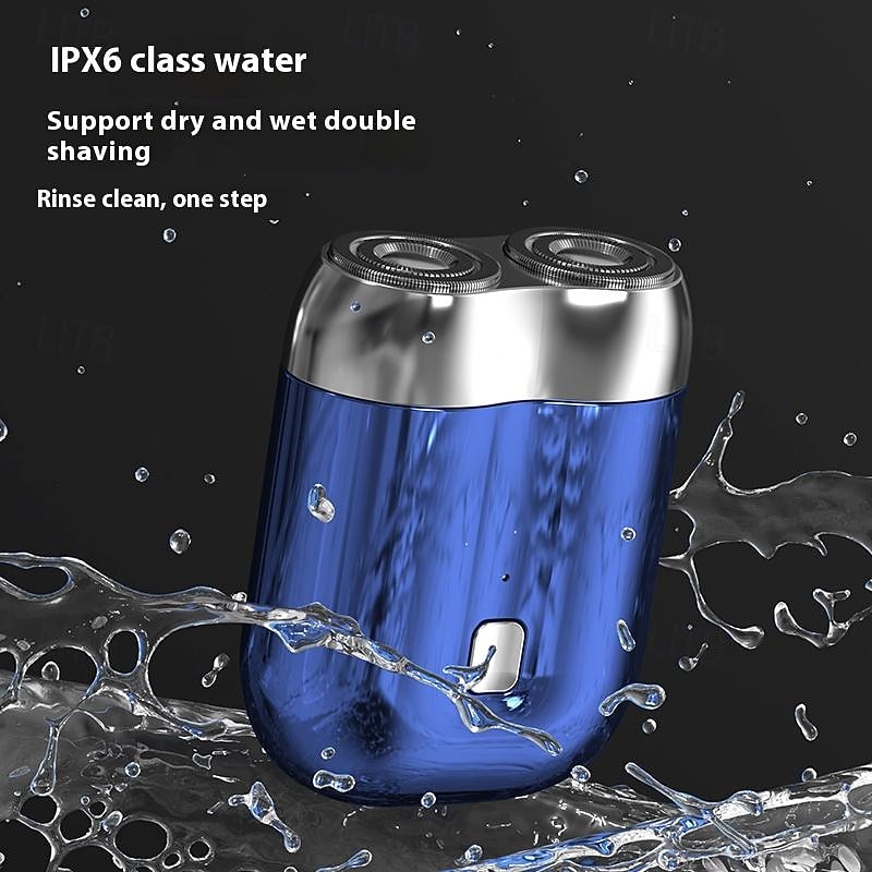 Men's Mini Electric Travel Razor USB Rechargeable Razor Washable Blades Face Beard Razor Pocket Car Home Razor3