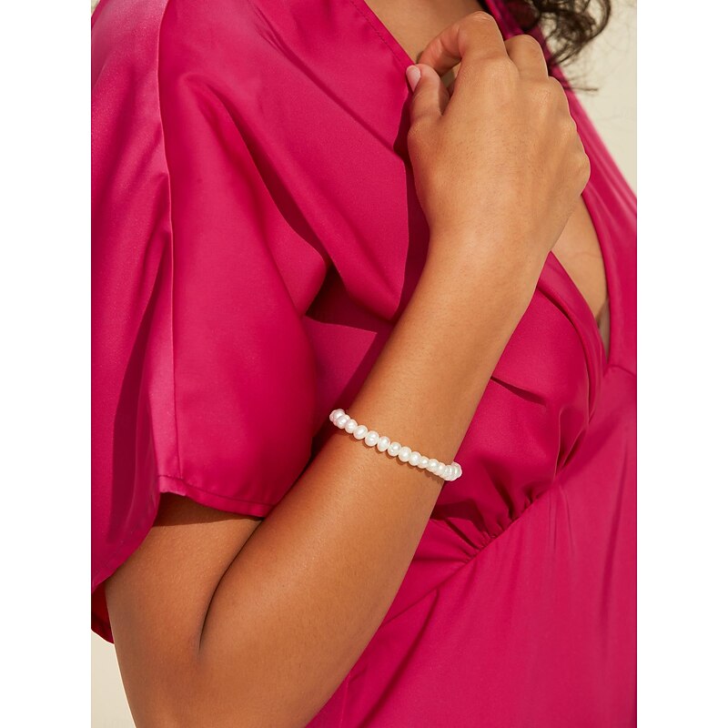 Women's Chain Bracelet Gold Brass Pearl Elegant Fashion4