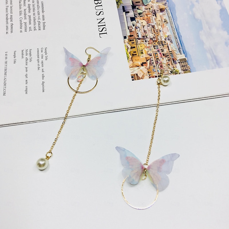 1 Pair Stud Earrings Drop Earrings For Women's Party Evening Gift Date Alloy Fancy Fashion2