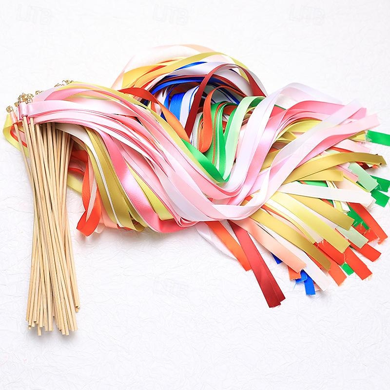 10PCS LGBT Pride Colorful Ribbon Fairy Stick Magic Stick Decoration Party Warmth2