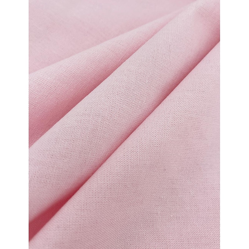 Men's Beach Wedding Linen Suits Pink Solid Colored Tailored Fit 2 Piece Single Breasted Two-buttons3