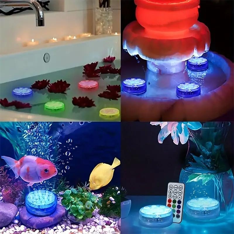 Submersible LED Pool Light, RGB Color Changing 13-LED Magnetic - Wireless Remote Control, Waterproof for Pool, Aquarium, Bathtub Decor, Parties, Holidays, Garden Fountain 5