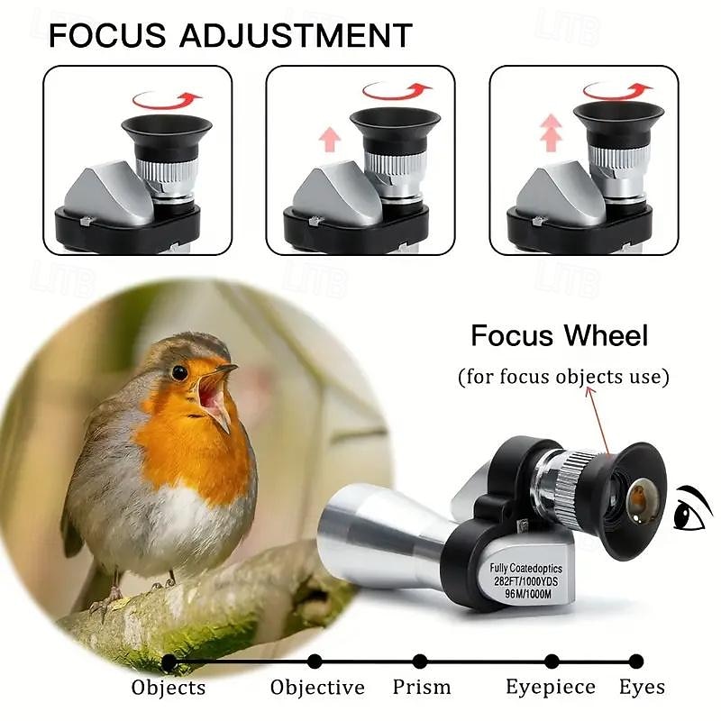 8x20 HD Night Vision Mini Pocket Zoom Monocular Outdoor Portable Mini Telescope For Hunting Camping Mountain Climbing Hiking Bird Watching3