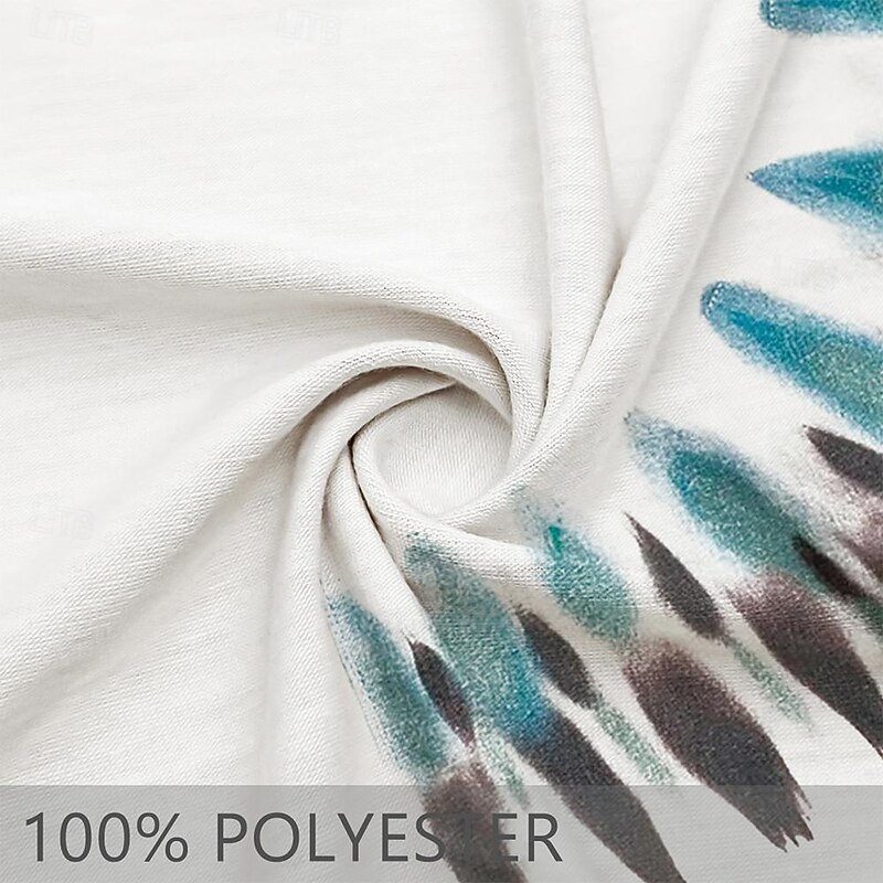 Men's Tribal T Shirt T shirt 3D Print Crew Neck Shirt Vacation Sports Fashion Vacation Casual Daily Light Blue White Summer Spring Clothing Apparel S M L XL 2XL 3XL4