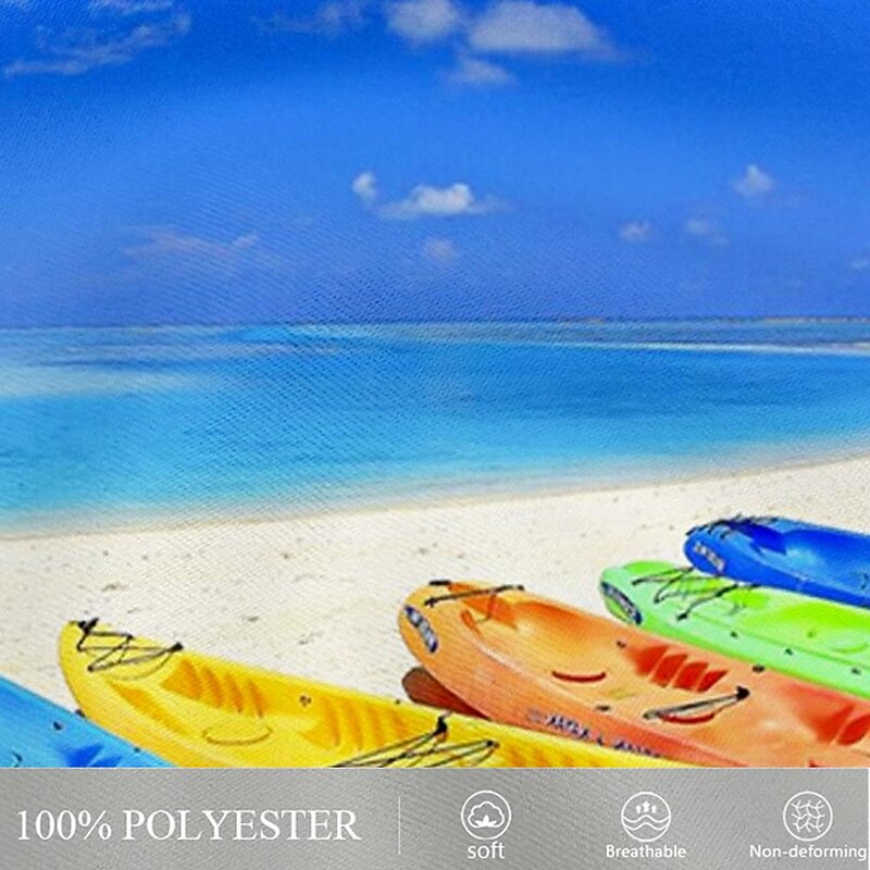 Men's Landscape Boat Swim Trunks Swim Shorts Board Shorts Mid Waist Fashion Streetwear Hawaiian Casual Daily Holiday Pocket Drawstring Elastic Waist Designer Clothing Apparel4