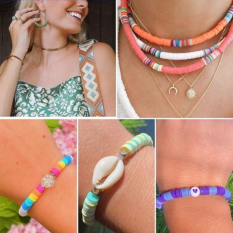 6000 Pieces of Clay Beads Soft Ceramic Pieces Soft Ceramic Beads Handmade Jewelry Bracelets DIY Accessories4