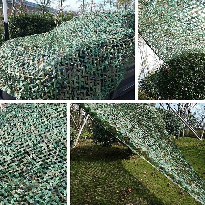 Camouflage Net Sunshade Net 150D Oxford Fabric Camo Net for Outdoor - Lightweight, Durable, Perfect Sunshade, Home Decoration, Easy Setup, Ideal for Paintball, Bird Watching, Camping