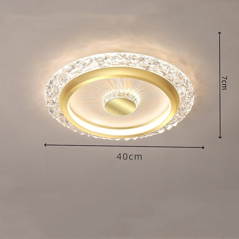 LED Ceiling Lights Dimmable 40/50cm 1-Light Metal Flush Mount of Ceiling Light in Indoor Ceiling Energy-Saving Lighting Modern Nordic Style Living Room Bedroom 110-240V ONLY DIMMABLE WITH REMOTE CONTROL3