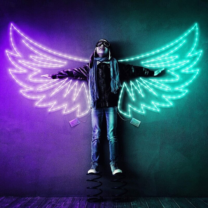 RGB Color Changing LED Strip Lights 1-2M/3.28-6.56FT Battery Powered LED Strip Lights Flexible Battery Operated LED Lights with 3 Keys IR Controller for Bedroom Desk Home Room TV Camping and DIY Decor (AAA Batteries Not Included)3