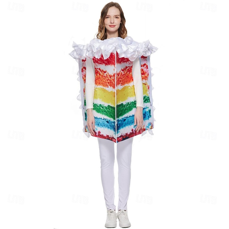 Rainbow Halloween Cosplay Costume LGBT LGBTQ Carnival Costume Cosplay Funny Costume Adults' Men's Women's Masquerade Carnival Masquerade Pride Parade Easy Halloween Costumes Dress Up4