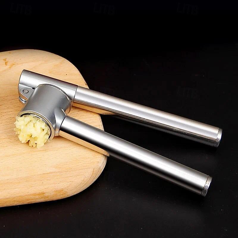 Stainless Steel Garlic Press Hand Garlic Masher Food Crusher Ginger Mud Squeezer Vegetables Chopping Cutter Kitchen Tools3