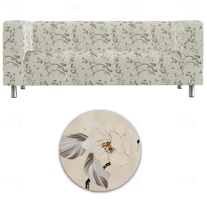 100% Cotton Sofa Cover Floral Quilted Slipcovers KLIPPcover LITB PRIME cover