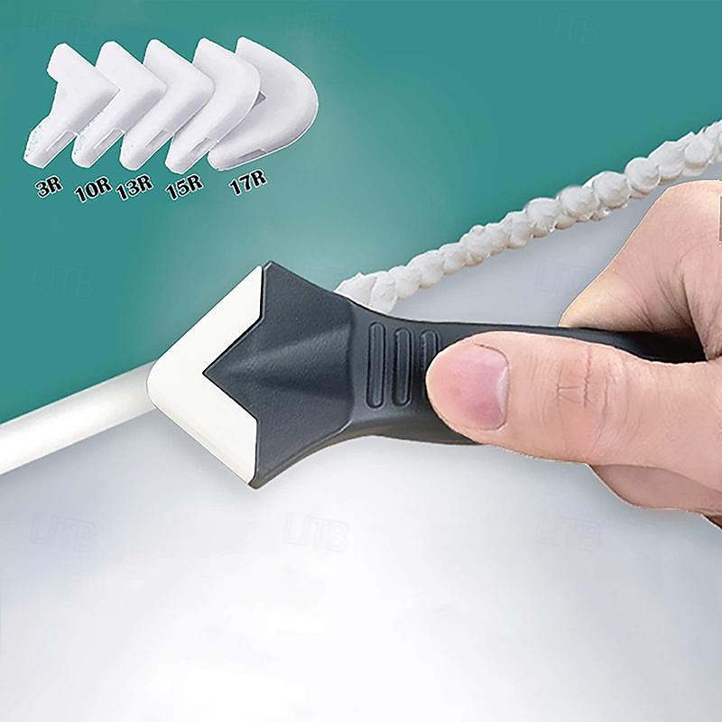 10pcs/set Silicone Caulking Tools Glass Glue Angle Scraper Stainless Steelhead Caulk Remover and Sealant Scraper for Kitchen Bathroom Window and Frames Sealant Seals4