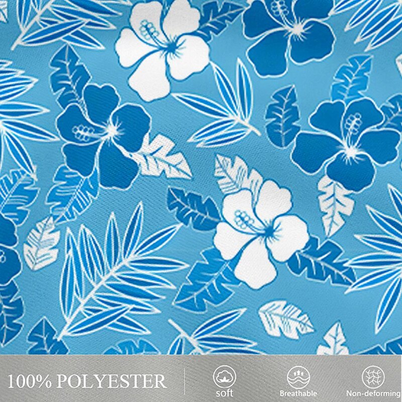 Men's Leaf Plants Flower / Floral Swim Trunks Swim Shorts Board Shorts Mid Waist Fashion Hawaiian Designer Casual Daily Holiday Pocket Drawstring Elastic Waist Designer Clothing Apparel4