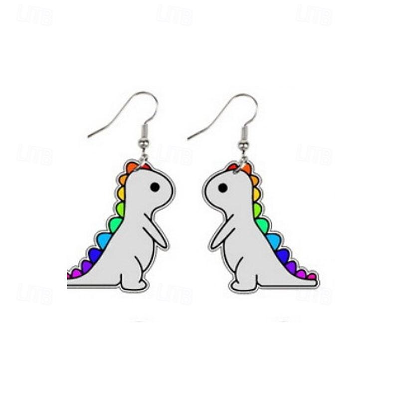LGBT Love Wins Rainbow Pride Moon Butterfly Sunflower Dinosaur Love Lizard Earrings4