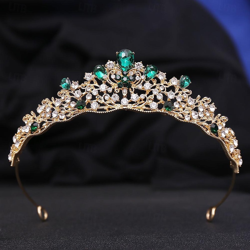 Crown Tiaras Headbands Headpiece Rhinestone Alloy Wedding Cocktail Elegant Luxury With Rhinestone Crystals Headpiece Headwear