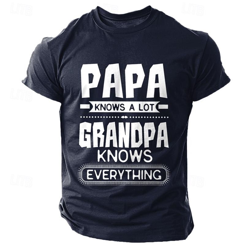 Men's Letter T Shirt Tee Top 100% Cotton Short Sleeve Graphic Shirt Black Army Green Dark Blue Comfortable Tee Vacation Street Fashion Designer Clothing