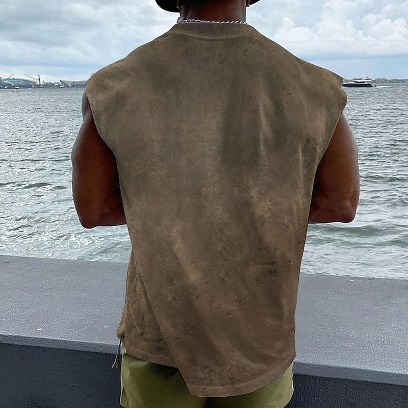 Men's Graphic Templar Cross Knights Templar T Shirt Short Sleeve T shirt 3D Print Crew Neck Shirt Sports Fashion Retro Vintage Street Sports Outdoor Casual Khaki Summer Spring Clothing Apparel S M L2