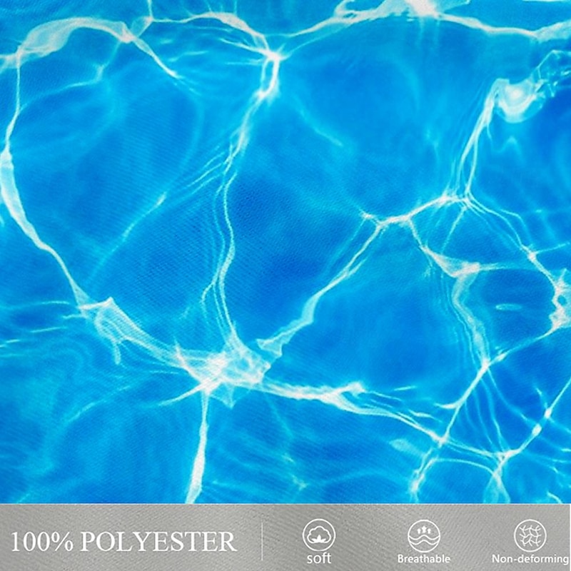 Men's Optical Illusion Geometric Pattern Waves Board Shorts Swimming Trunks Shorts Mid Waist Fashion Streetwear Designer Casual Daily Holiday Drawstring Pocket Elastic Waist Designer Clothing Apparel4