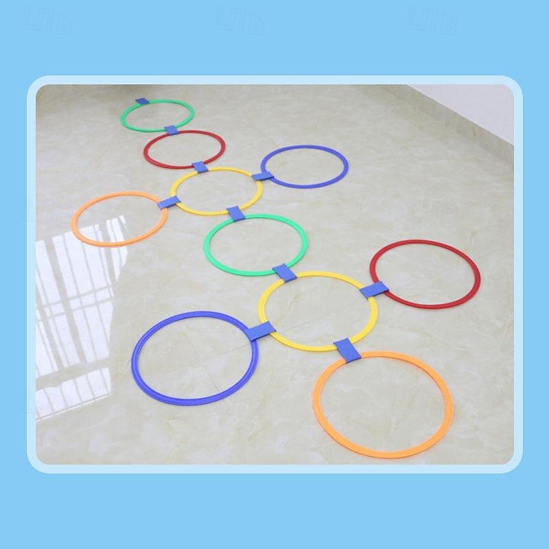 10PCS 28CM Jumping House Circle Children's Sensory Training Jumping Circle Outdoor Sports Game Household Physical Fitness Grid Toy4