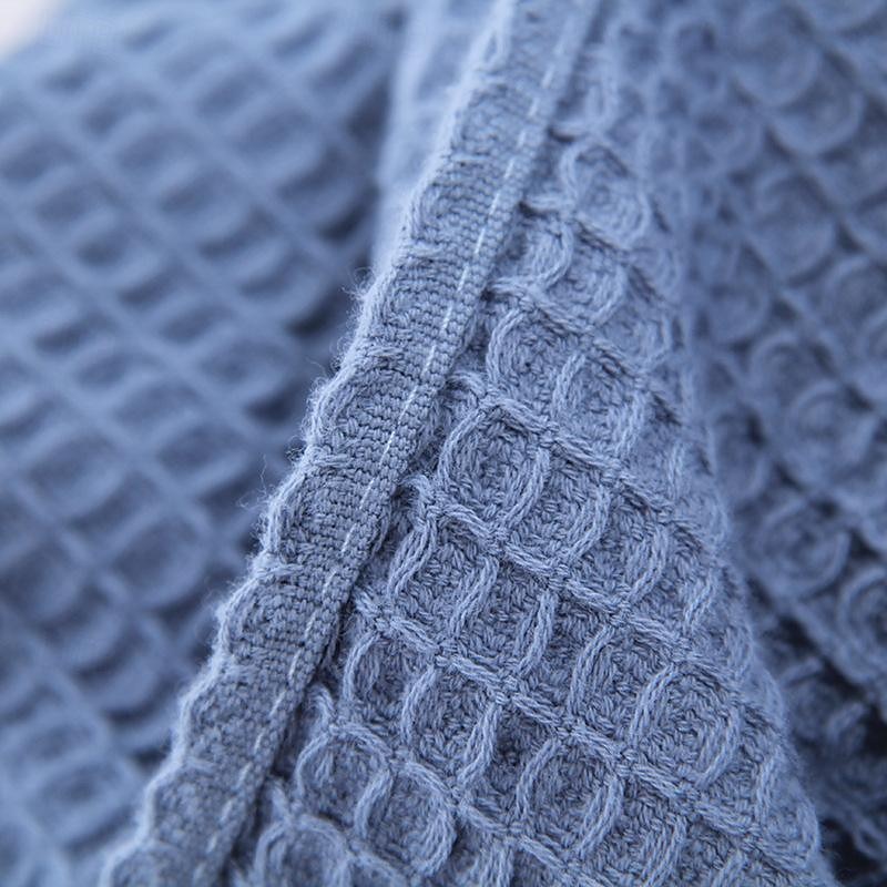100% Cotton Waffle Throw Comfortable and Breathable Honeycomb Nap Blanket Pure Cotton Towel Blanket4