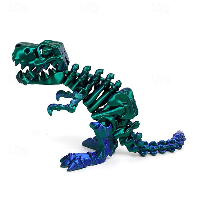 3D Printing Illidan's Six Winged Angel with Movable Joints Big Mouthed Dinosaur with Multiple Movable Joints Lucky3