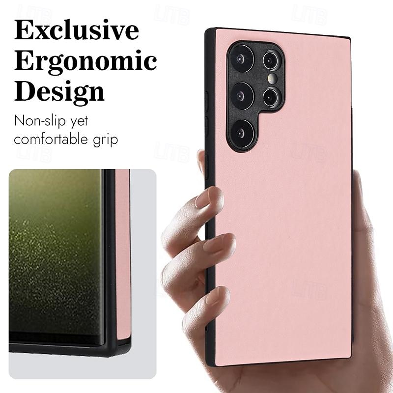 Phone Case For Samsung Galaxy S25 S24 S23 S22 Plus  Ultra S23 FE A55 5G A35 5G A25 A15 A14 Back Cover Shockproof Retro TPU PU Leather4