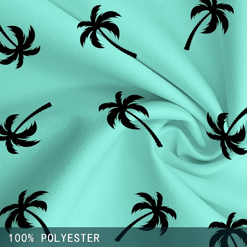 Men's Tree Coconut Tree Swim Shorts Board Shorts Swimming Trunks Mid Waist Fashion Streetwear Designer Casual Daily Holiday Pocket Elastic Waist 3D Print Designer Clothing Apparel3