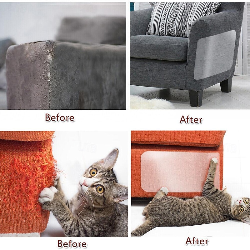 Clear Anti-Cat Scratch Couch Furniture Protectors Guards Tape for Cat Pet2