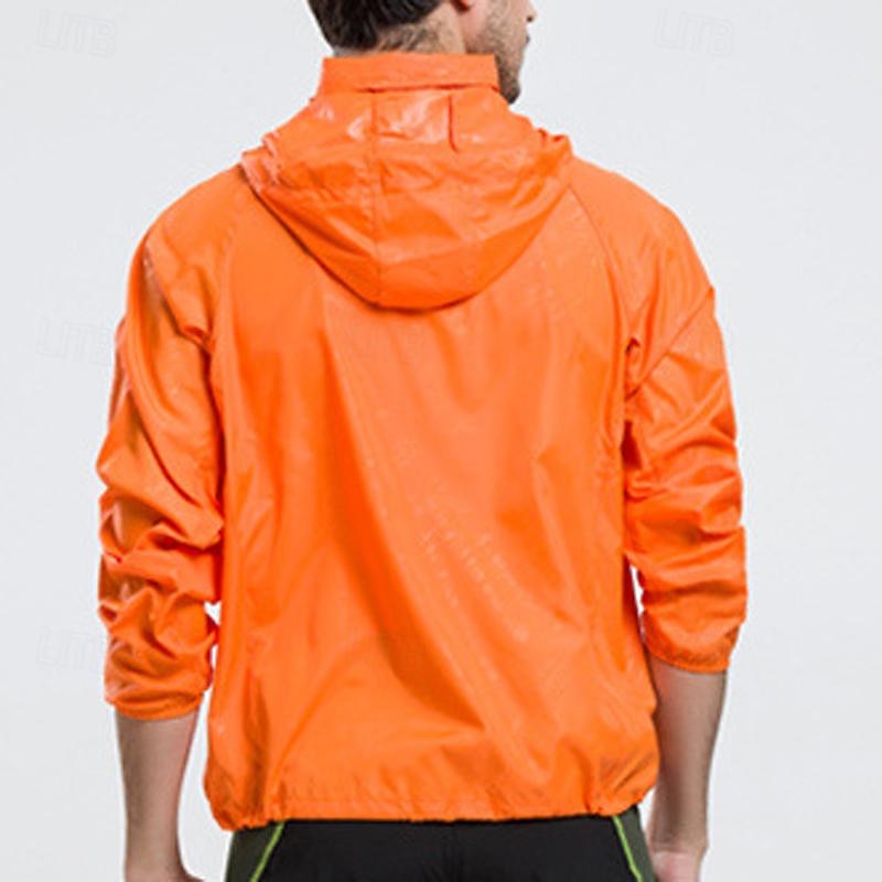 Men's Coat Casual Jacket Outdoor Street Sun Protection Sunscreen Summer Plain Vacation Fashion Hooded Regular Black White Orange Gray Jacket4
