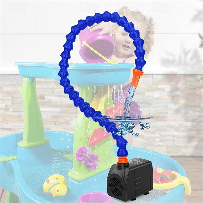 Water Table Pump （ETL Certified Power Cable），Kids Water Table Accessories Fun Summer Outdoor Splash Water Game Toys