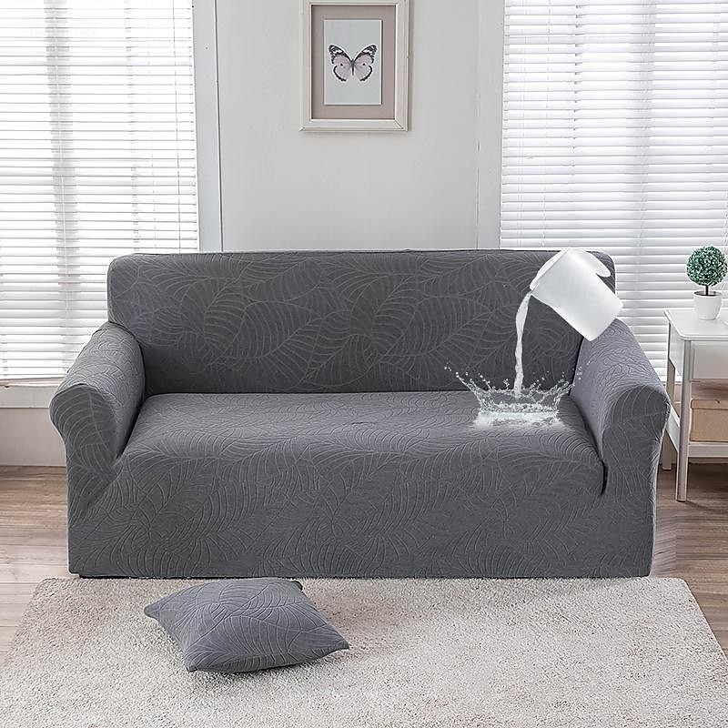 Water Resistant Waffle Sofa Cover 1/2/3/4 Seater Sofa Cover for Living Room Elastic L Shaped Corner Sofa Cover Couch Cover2