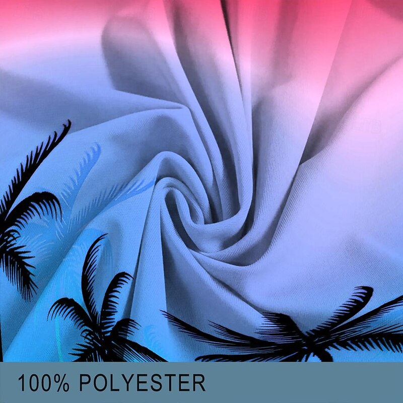 Men's Tree Coconut Tree Swim Trunks Swim Shorts Board Shorts Mid Waist Fashion Designer Surfing Holiday Beach Drawstring Pocket Elastic Waist Designer Clothing Apparel3