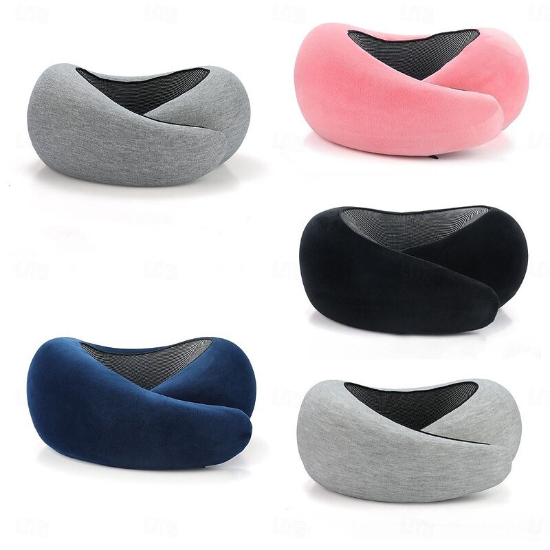 Travel Pillow for Commuters and Travelers U-shaped Pillow Memory Foam Neck Pillow with Storage Bag