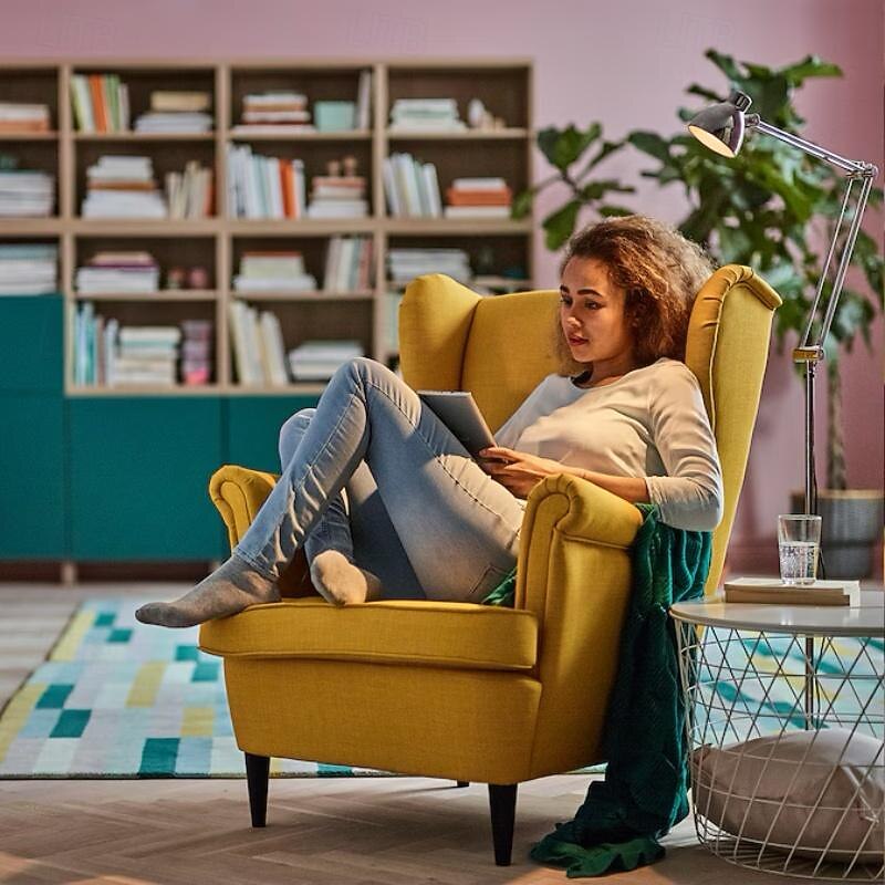 Wingback Chair Cover Armchair Cover Single Seat Solid Color Quilted Polyester Slipcovers STANDcover LITB PRIME cover4