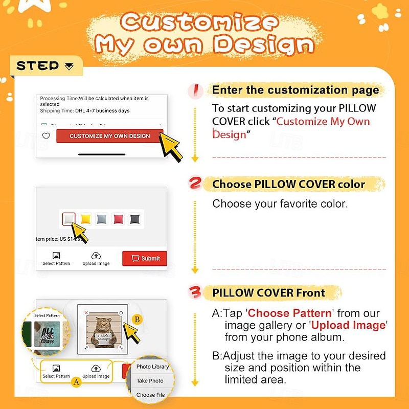 Personalized Memorial Photo Pillow Cover Custom Picture Cushion Cover A Hug From Heaven I'm Always With You  Sympathy Gifts For Loss Of Loved Ones3