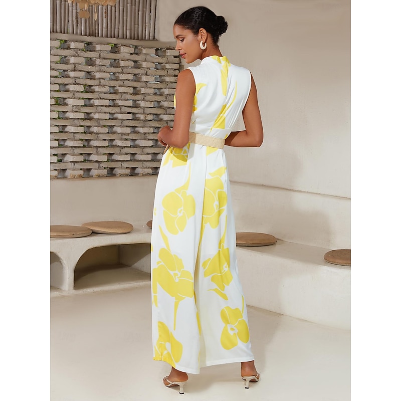 Floral Print Satin Jumpsuit3