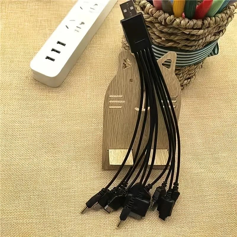 A drag Ten Data Cable Mobile Phone USB10 And 1 Camping Light Charging Treasure Ten-in-one Charging Cable3
