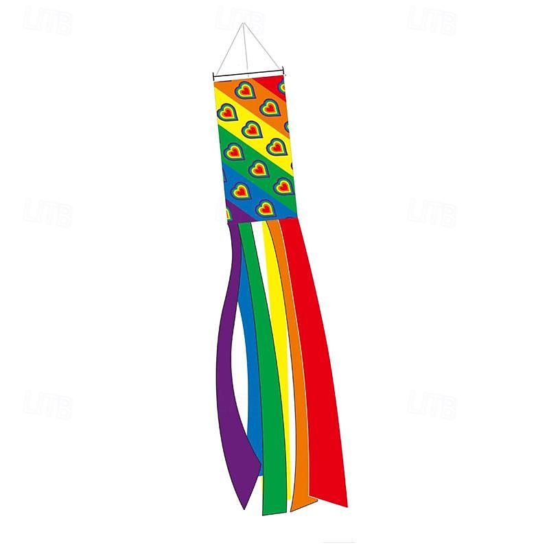 Pride Rainbow Wind Tube Flag Wind Direction Bag Flag Outdoor Courtyard Flag2