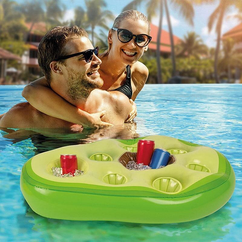 Water Play Equipment Inflatable Pool Float Garden Round Inflatable Pool Non Toxic Geometric Pattern PVC Beach Theme Creative Outdoor Summer All Child's Adults'