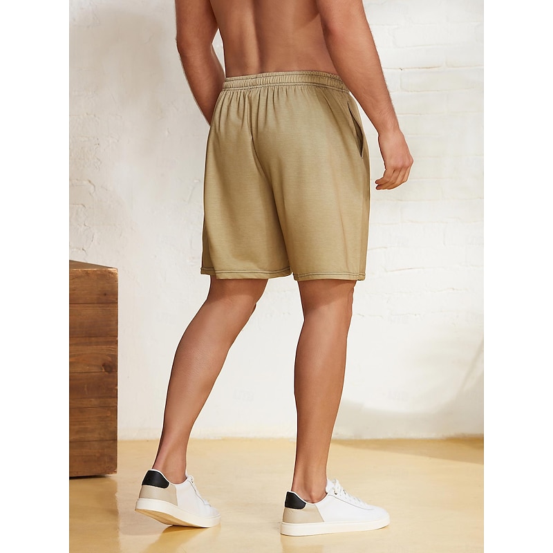 Men's Letter Vintage Motorcycle Sweat Shorts Beach Shorts Terry Shorts Mid Waist Vintage Casual Daily Holiday Streetwear Drawstring Elastic Waist 3D Print Designer Clothing Apparel2