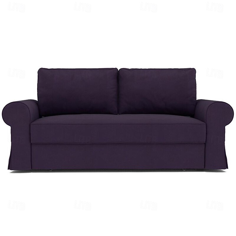 Velvet Sofa Bed Cover Solid Color Quilted Velvet Slipcovers  BACKcover LITB PRIME cover