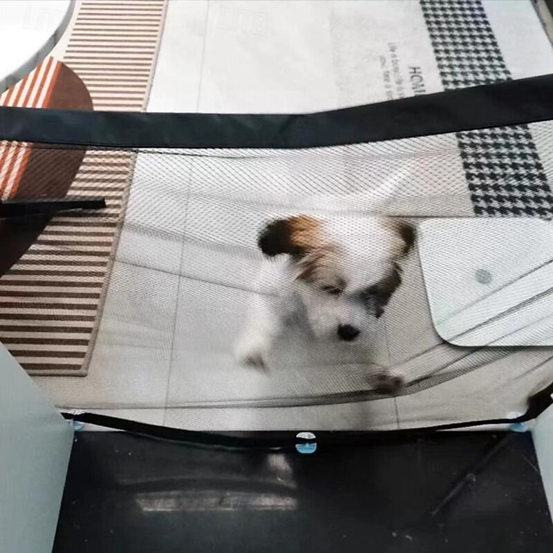 Dog Gates Indoor Pet Isolation Net Folding Safety Door Guard, Pet Isolation Net, Dog Barriers, Magic Gate for Dogs, Safety Fence for Hall Doorway, Pet Isolation Net Indoor Outdoor2
