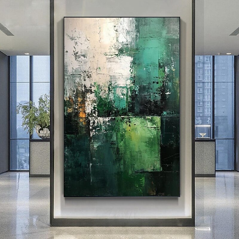 Handmate Oil PaintingCanvasWall Art DecorationAbstract Knife PaintingLandscape Freshnessfor Home Decor Rolled Frameless Unstretched Painting