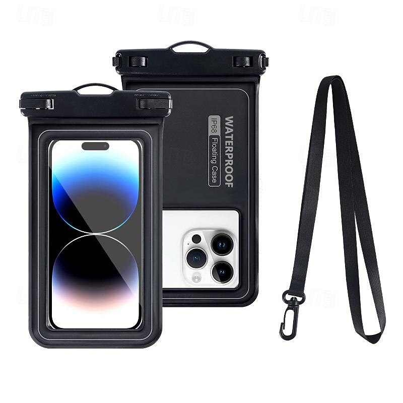Outdoor Drifting Travel Diving Swimming Touchable Screen Phone Waterproof Cover Sponge Floating Phone Waterproof Bag