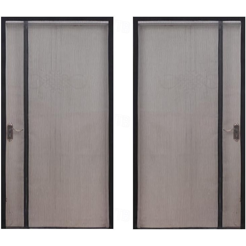 Magnetic Screen Door, Mesh Screen Door Narrow Durable Mesh Curtain Reversible Left Right Side Opening Retractable Door Screen Magnetic Closure for Patio Bedroom