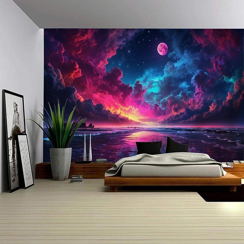 Galaxy Universe Hanging Tapestry Wall Art Large Tapestry Mural Decor Photograph Backdrop Blanket Curtain Home Bedroom Living Room Decoration3