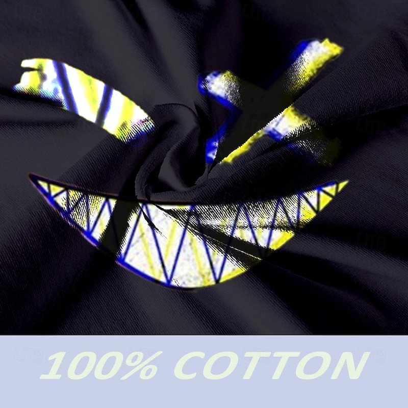 Men's Grimace T Shirt Tee Top Cotton Short Sleeve Graphic Shirt Black Comfortable Tee Vacation Street Fashion Designer Clothing3